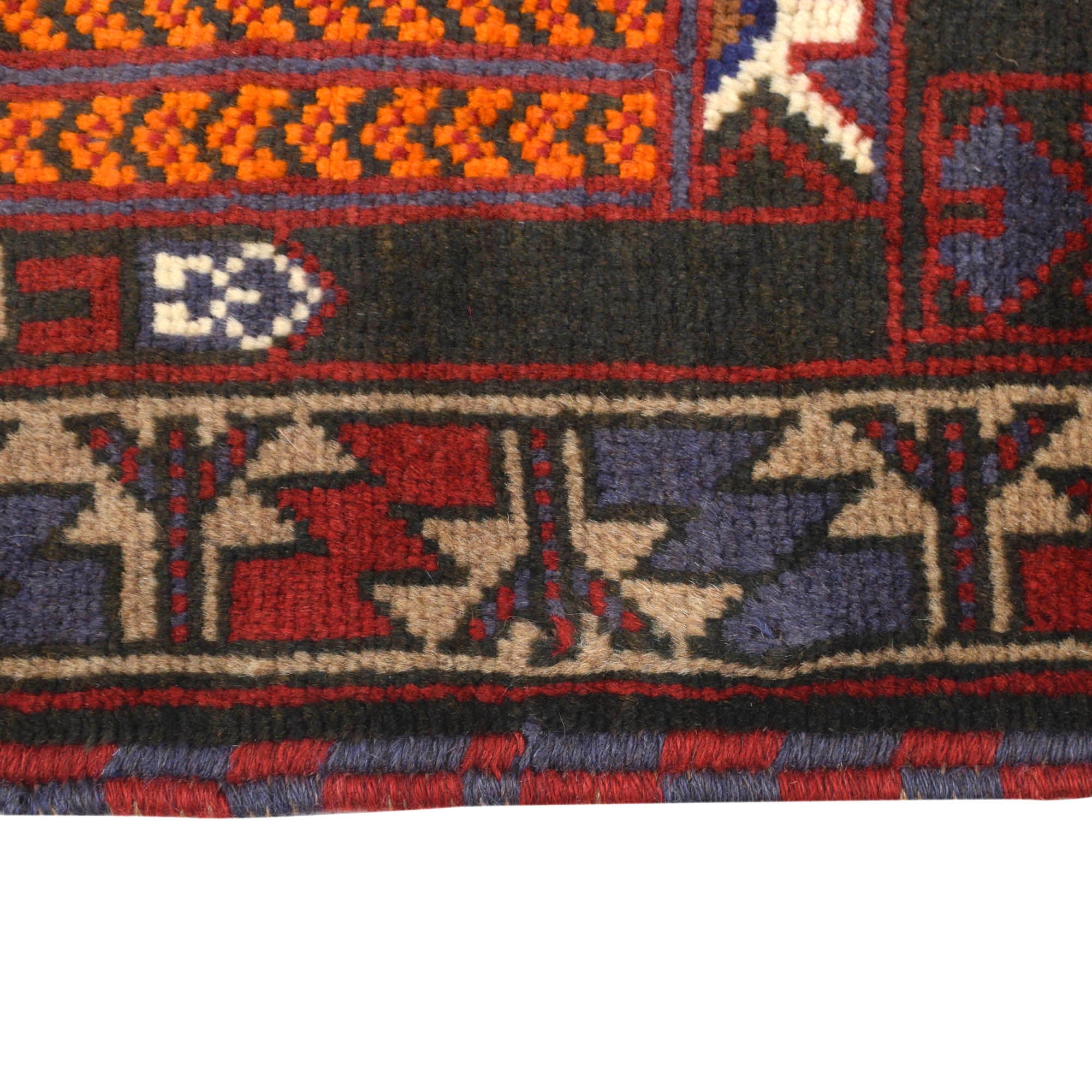 Prayer Rug Handmade Afghan Style 4.6x2.8 ft