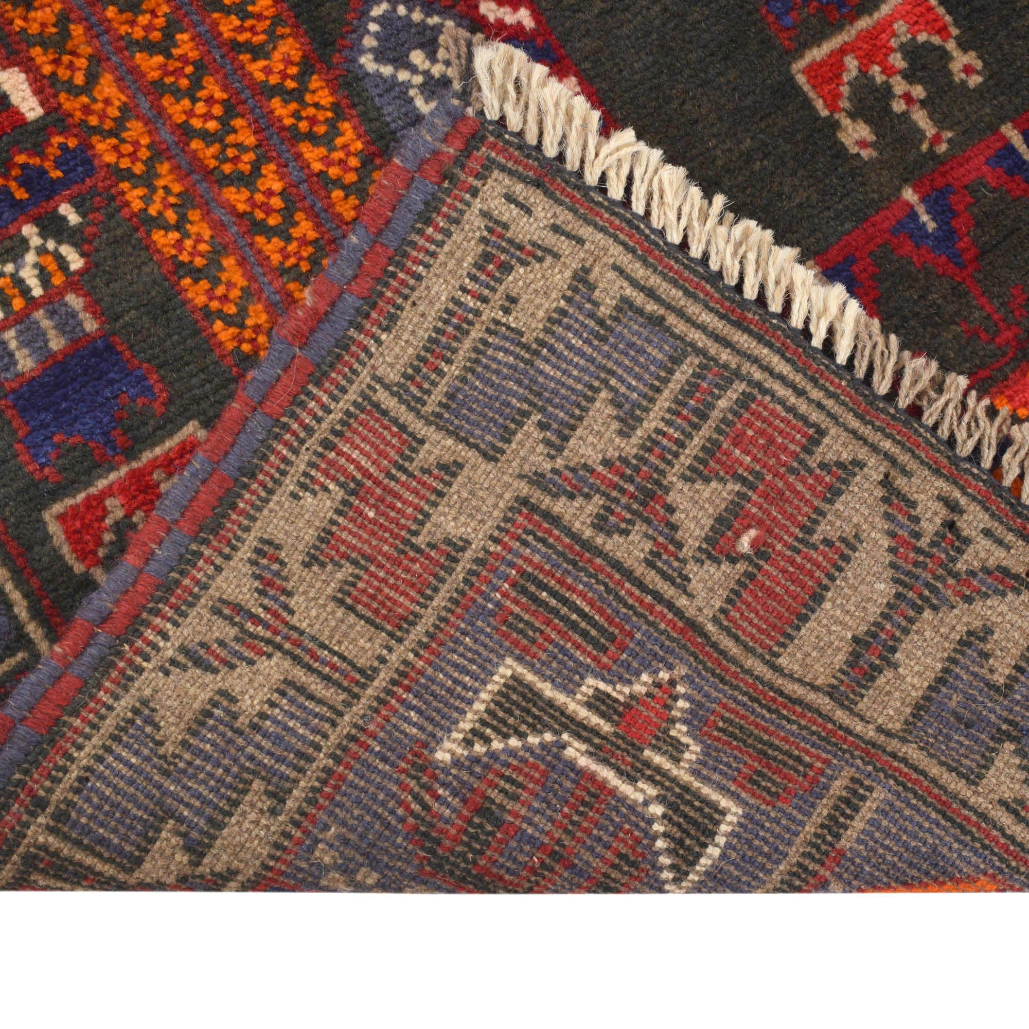 Prayer Rug Handmade Afghan Style 4.6x2.8 ft