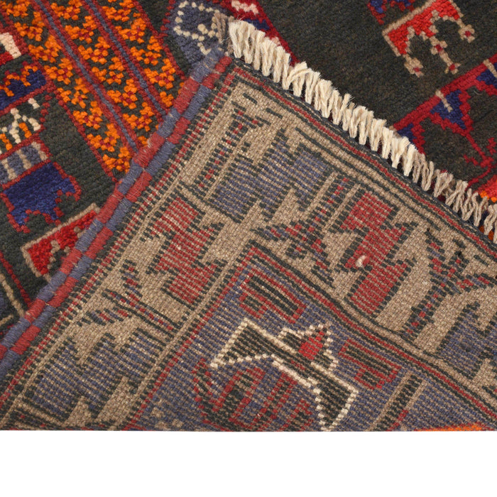 Prayer Rug Handmade Afghan Style 4.6x2.8 ft