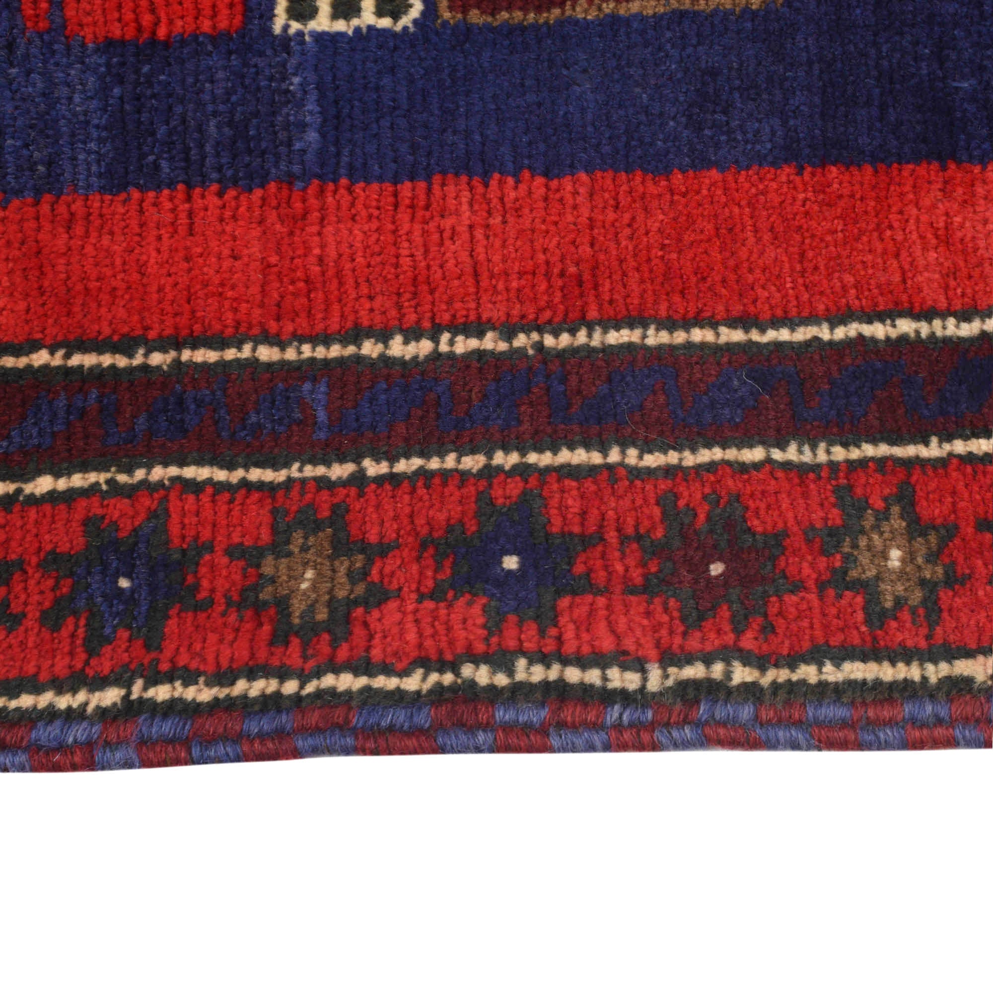 Handcrafted Afghan Prayer Rug Design 4.9x3 ft