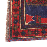 Handcrafted Afghan Prayer Rug Design 4.9x3 ft