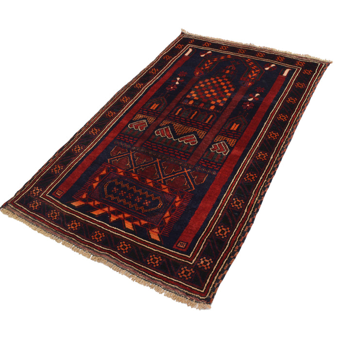 Premium Afghan Prayer Rug Weave 5.2x3.1 ft