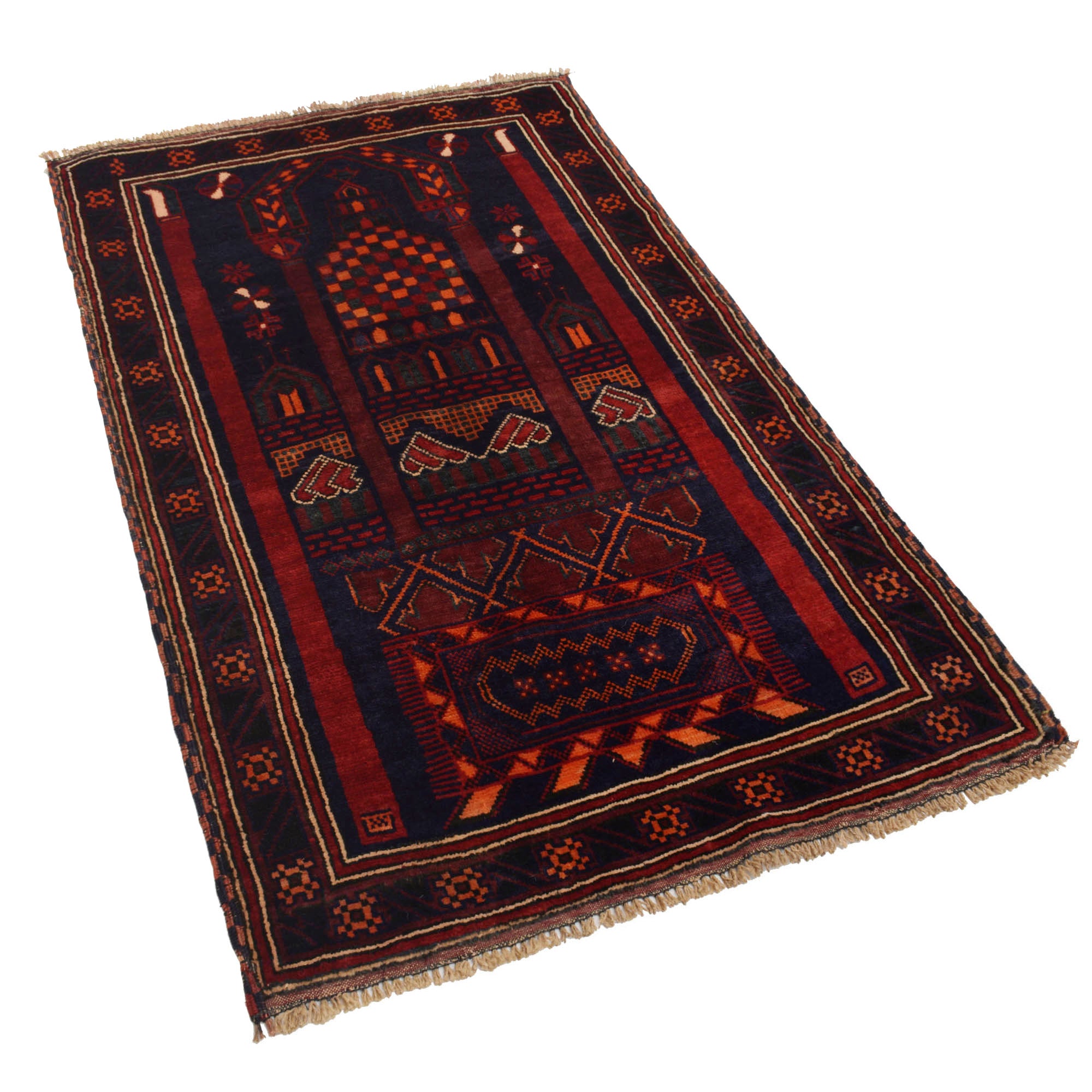 Premium Afghan Prayer Rug Weave 5.2x3.1 ft