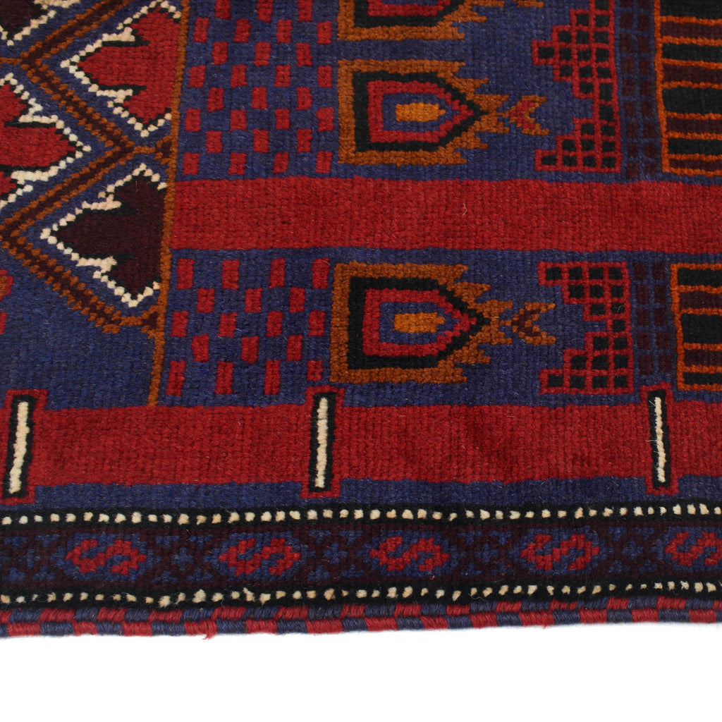 Traditional Afghan Wool Prayer Mat 5x2.9 ft