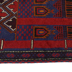 Traditional Afghan Wool Prayer Mat 5x2.9 ft