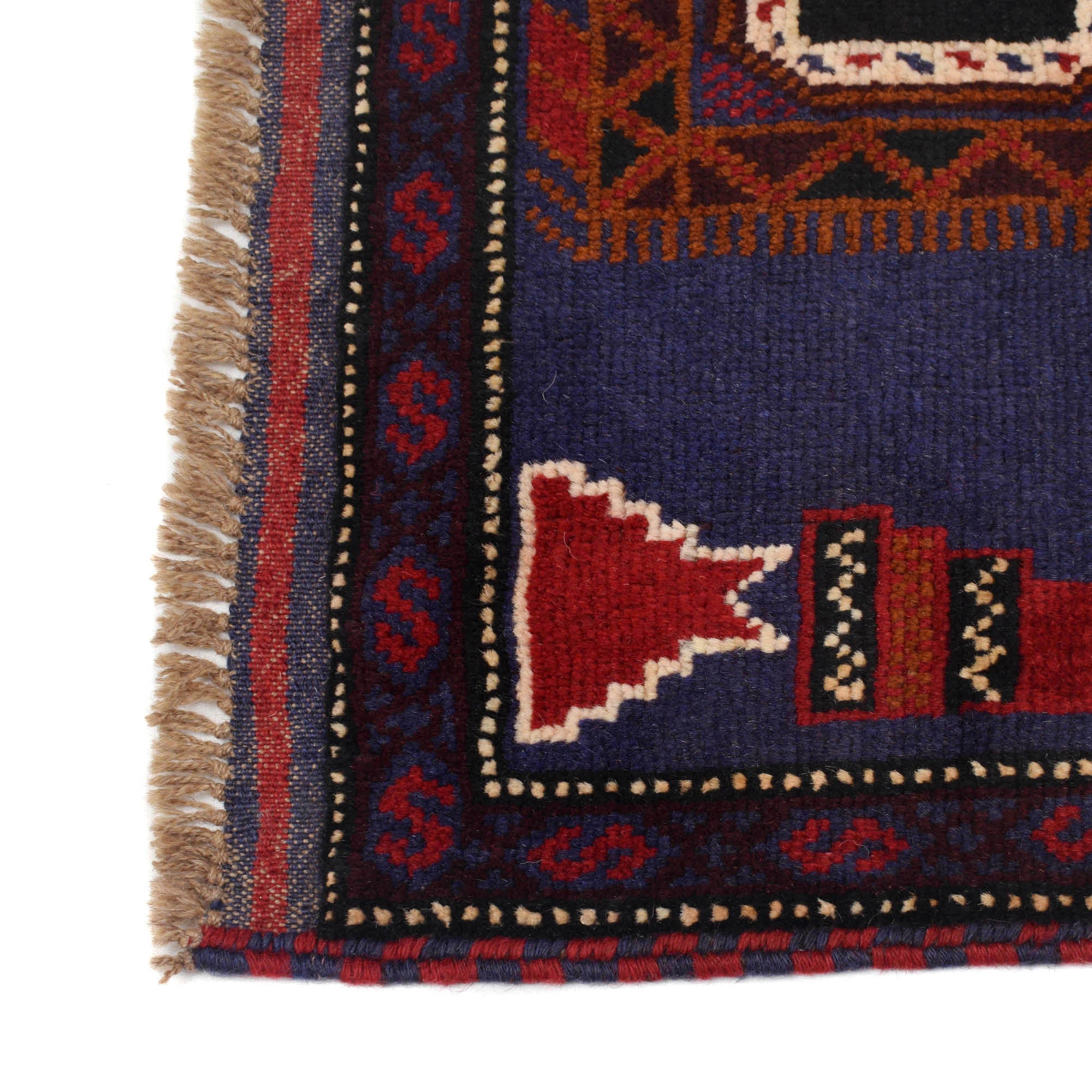 Traditional Afghan Wool Prayer Mat 5x2.9 ft