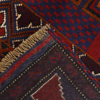 Traditional Afghan Wool Prayer Mat 5x2.9 ft