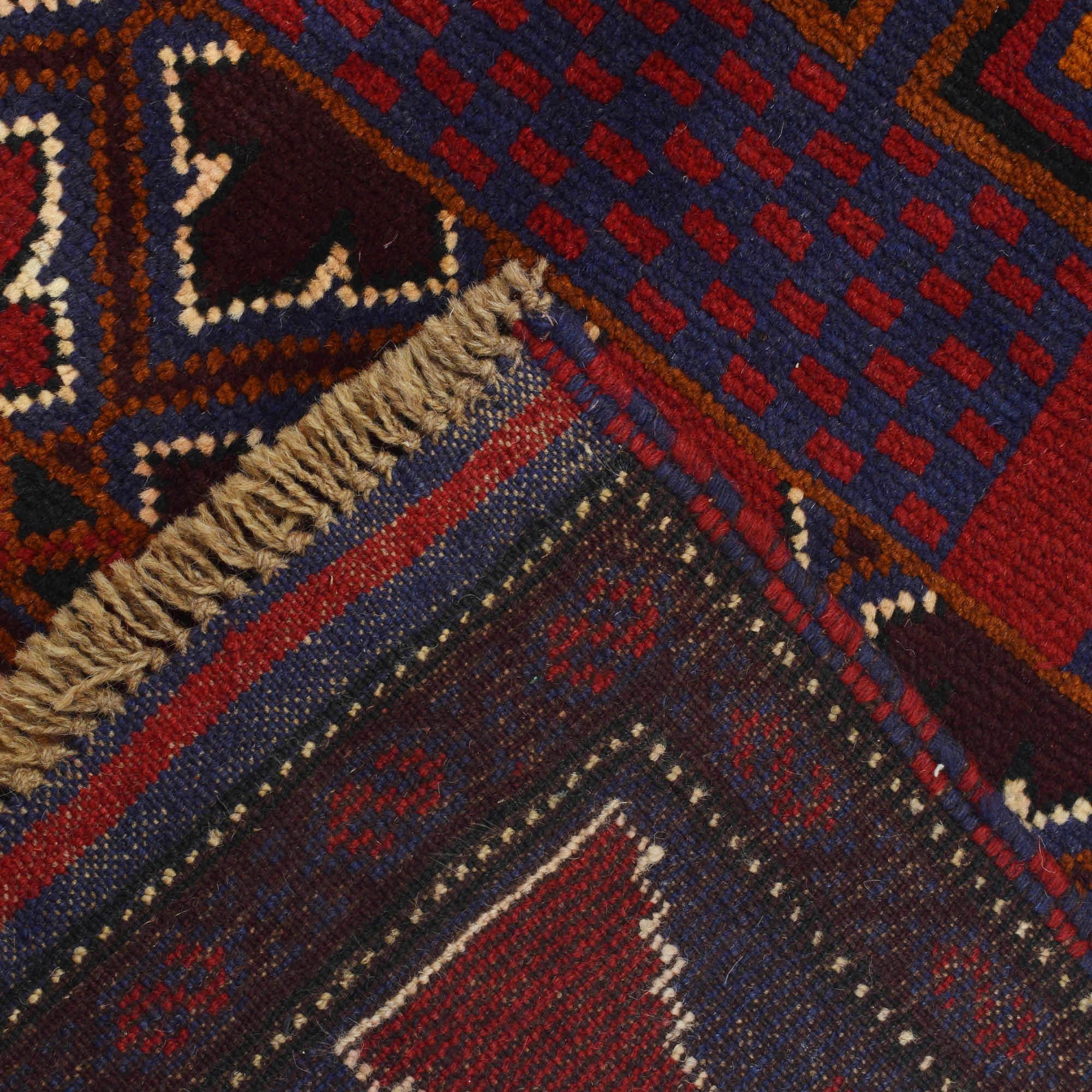 Traditional Afghan Wool Prayer Mat 5x2.9 ft