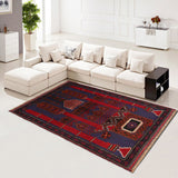 Traditional Afghan Wool Prayer Mat 5x2.9 ft