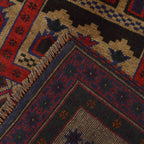 Prayer Rug Afghan Cultural Style 4.5x2.9 ft