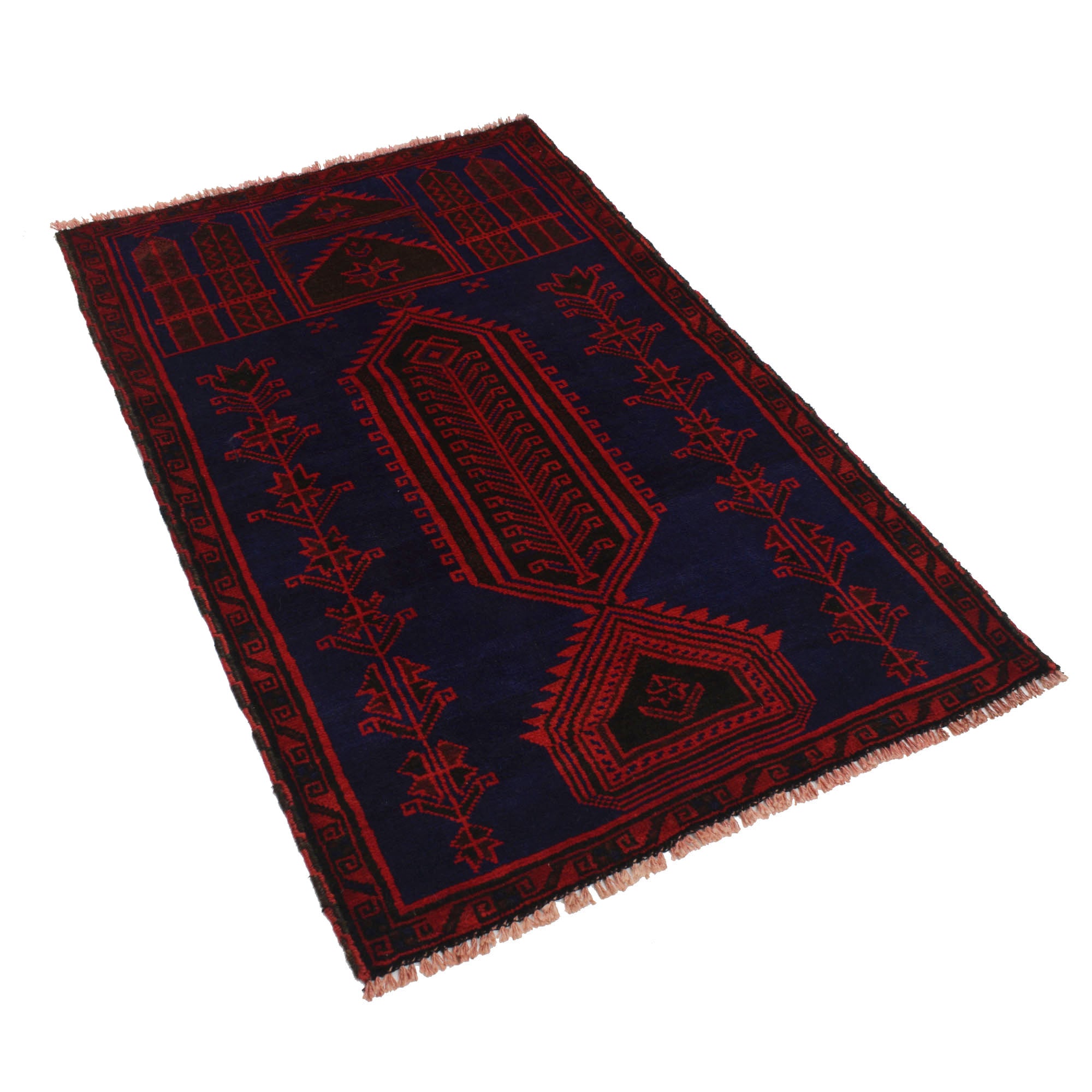 Afghan Artisan Handmade Prayer Mat 4.8x3 ft