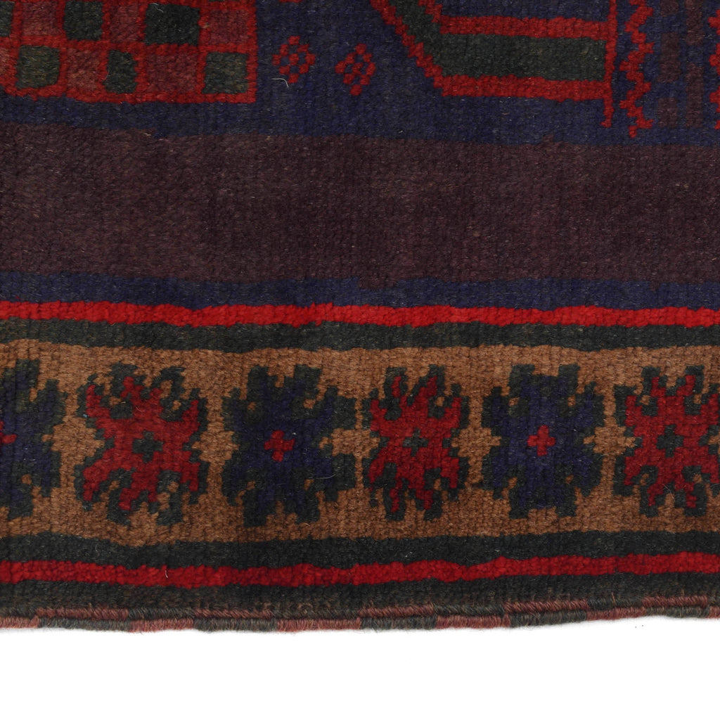 Handwoven Afghan Prayer Rug Design 4.3x3.2 ft