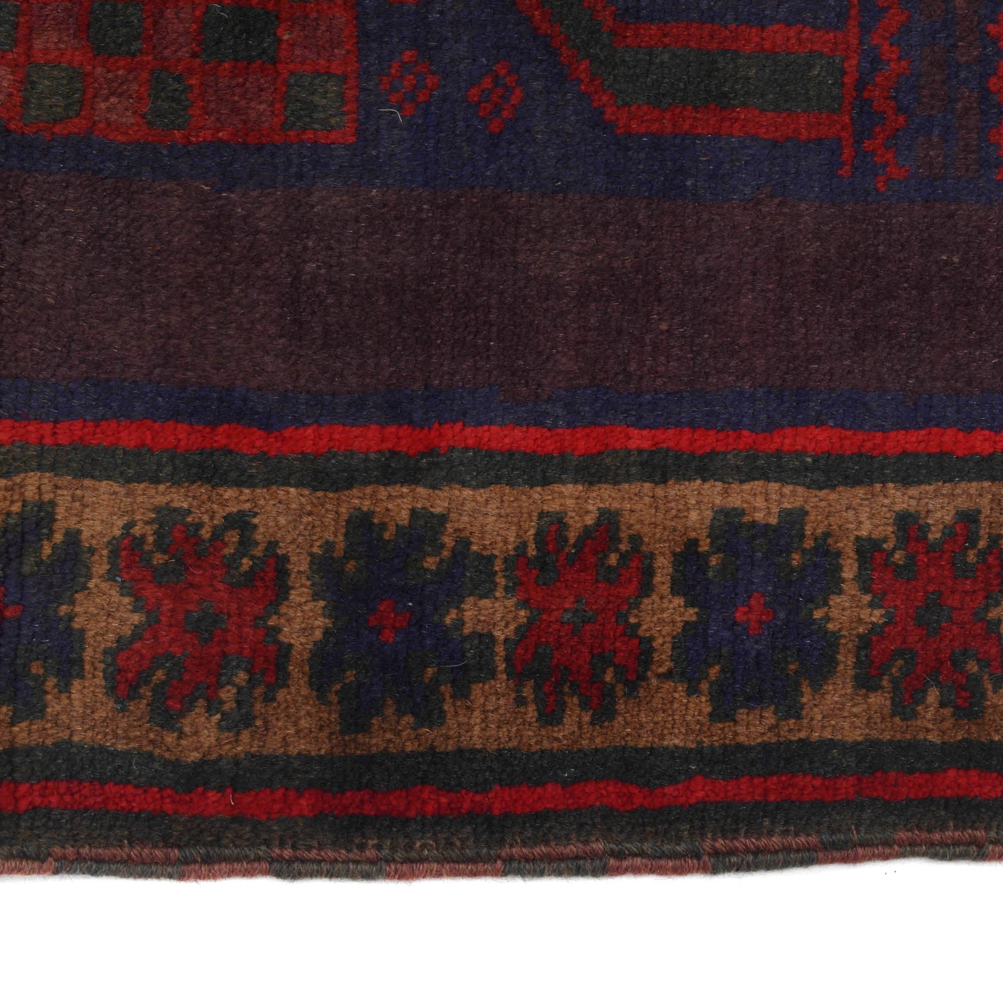 Handwoven Afghan Prayer Rug Design 4.3x3.2 ft