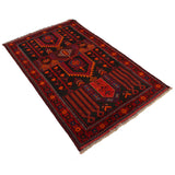Prayer Mat Afghan Artisan Work 5.2x3.2 ft