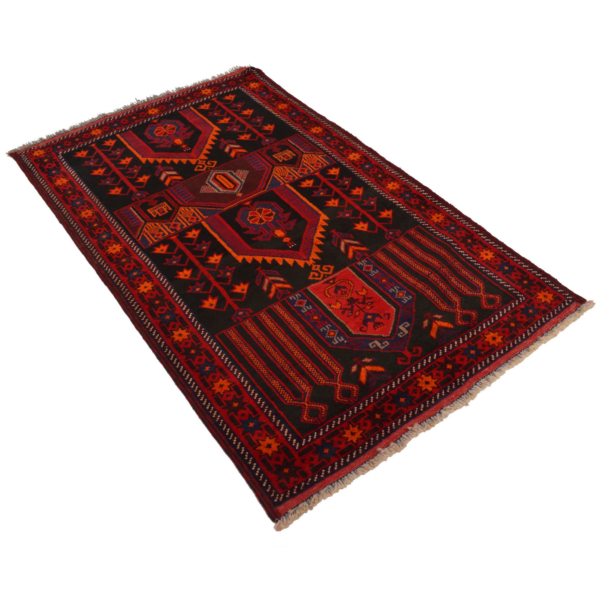 Prayer Mat Afghan Artisan Work 5.2x3.2 ft