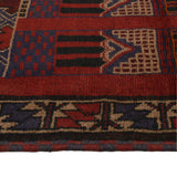 Afghan Wool Prayer Mat Handmade 4.6x3.1 ft