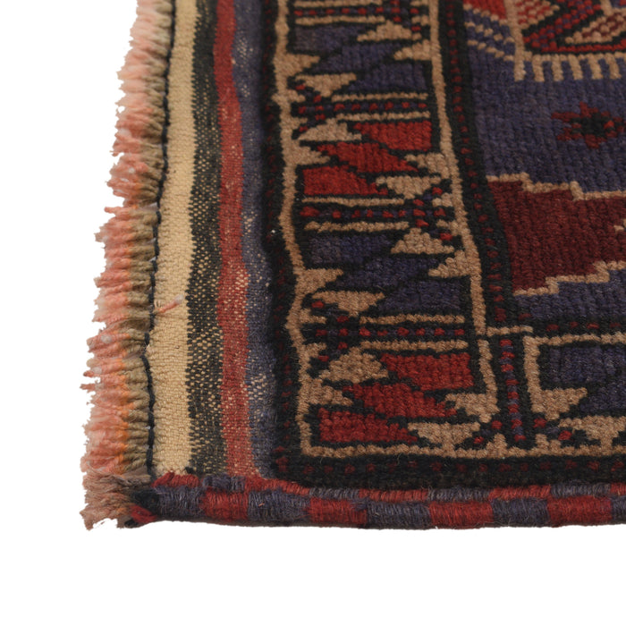 Afghan Wool Prayer Mat Handmade 4.6x3.1 ft