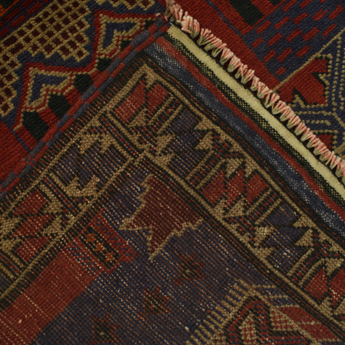 Afghan Wool Prayer Mat Handmade 4.6x3.1 ft