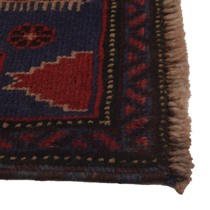 Tribal Afghan Handcrafted Prayer Rug 4.5x2.9 ft