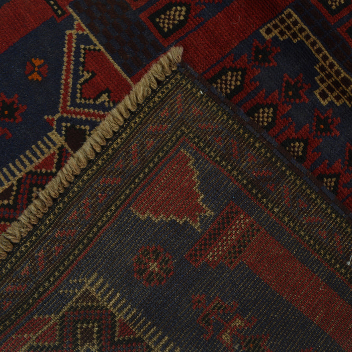 Tribal Afghan Handcrafted Prayer Rug 4.5x2.9 ft