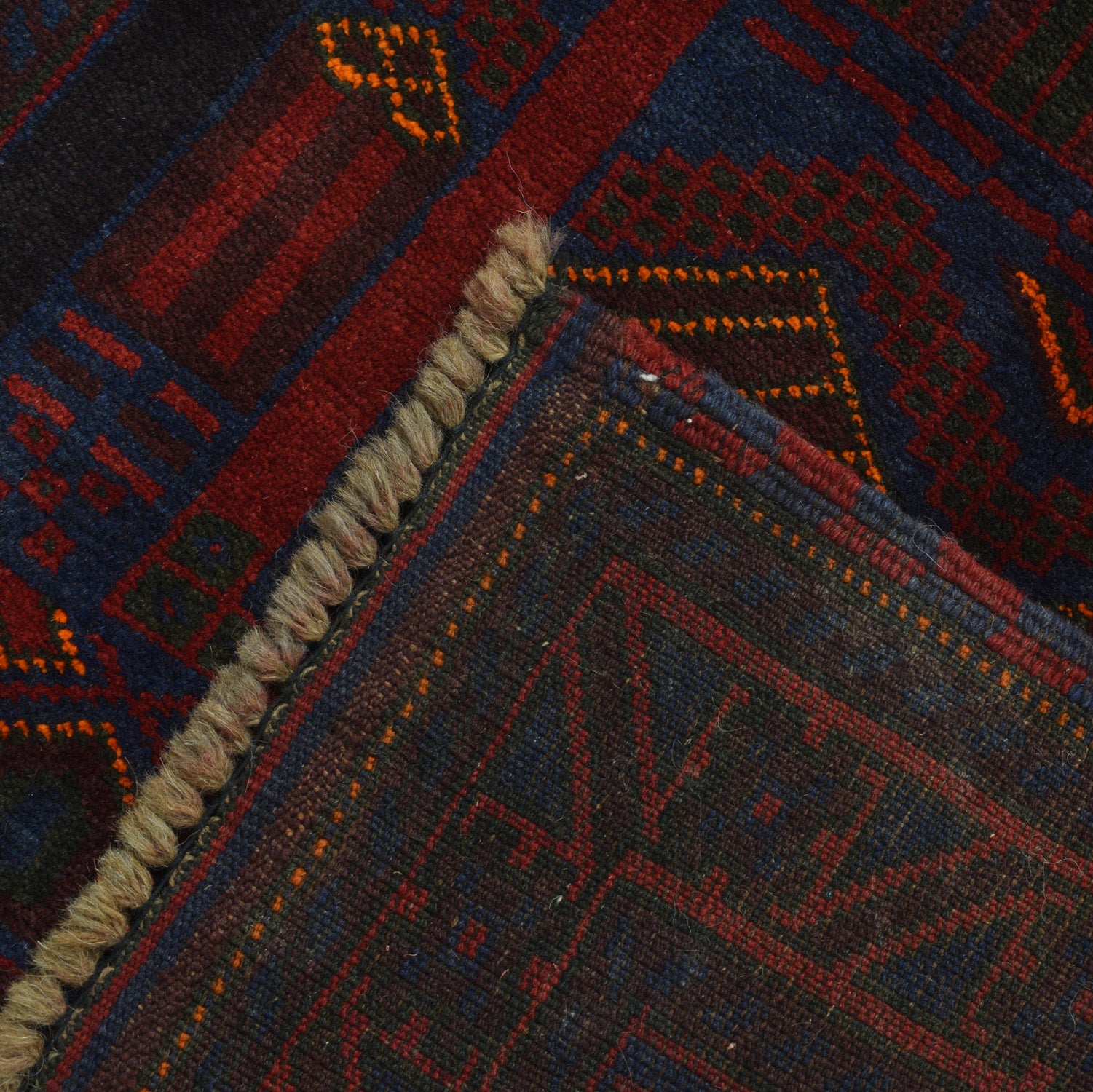Afghan Traditional Prayer Rug Weave 4.8x3 ft
