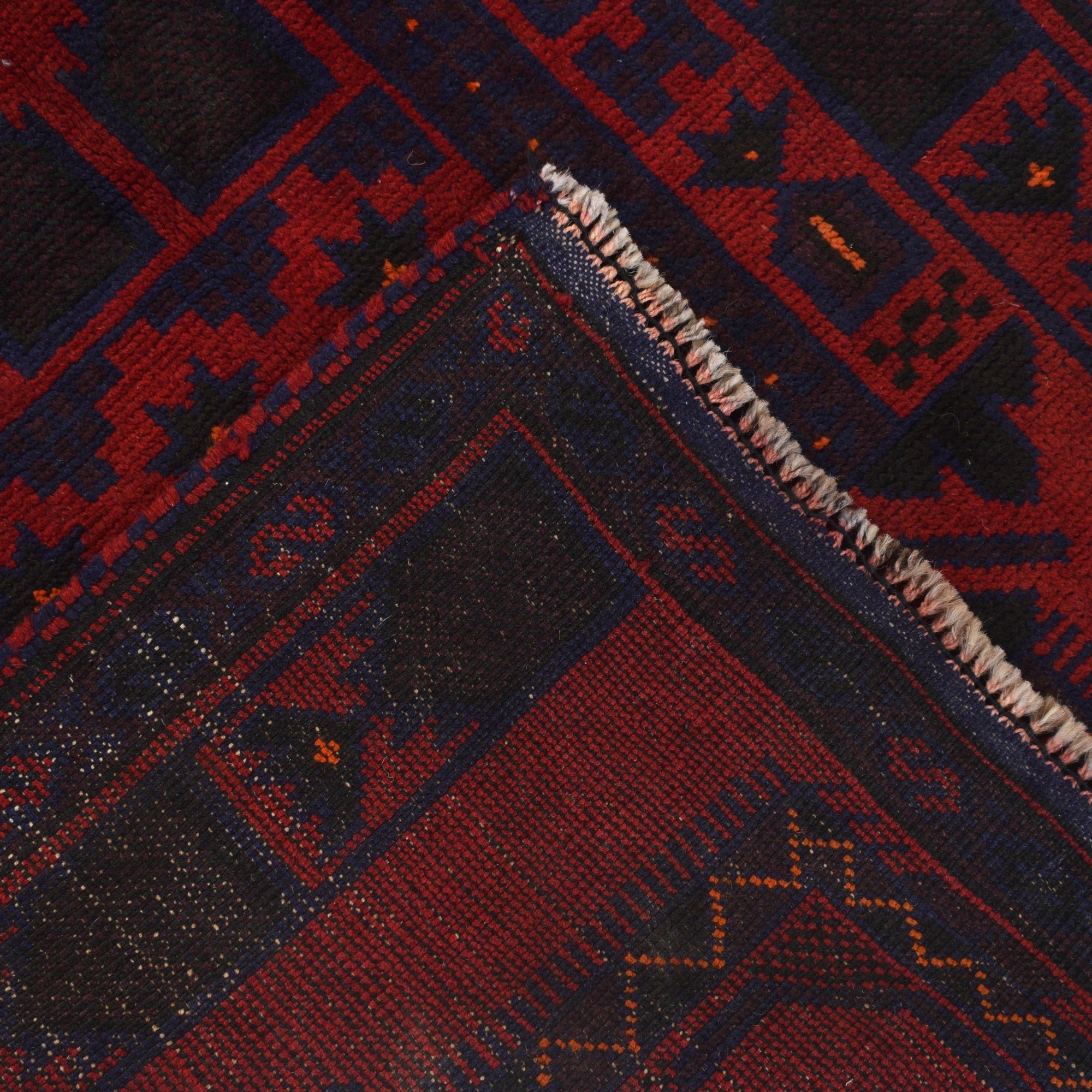 Prayer Mat Afghan Nomadic Design 4.6x2.8 ft