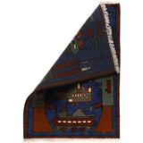 Afghan Weapons Art Rug Authentic Story 2.6x1.8 ft