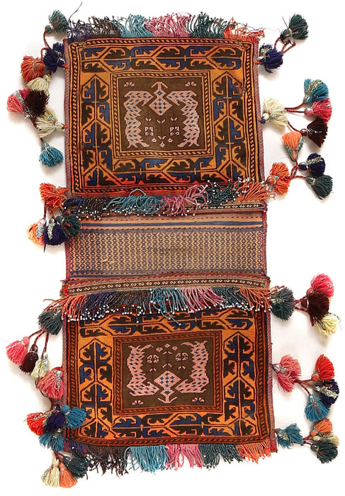 Saddle Bag, Rugs, Hand Knotted Saddle Bag, Pashtun, Hand-Knotted,