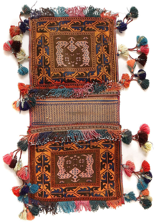 Saddle Bag, Rugs, Hand Knotted Saddle Bag, Pashtun, Hand-Knotted,