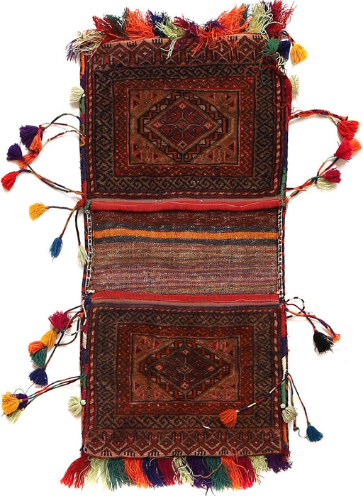 Rugs, Hand Knotted Saddle Bag, Pashtun, Hand-Knotted,