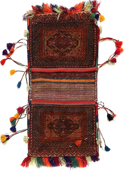 Rugs, Hand Knotted Saddle Bag, Pashtun, Hand-Knotted,