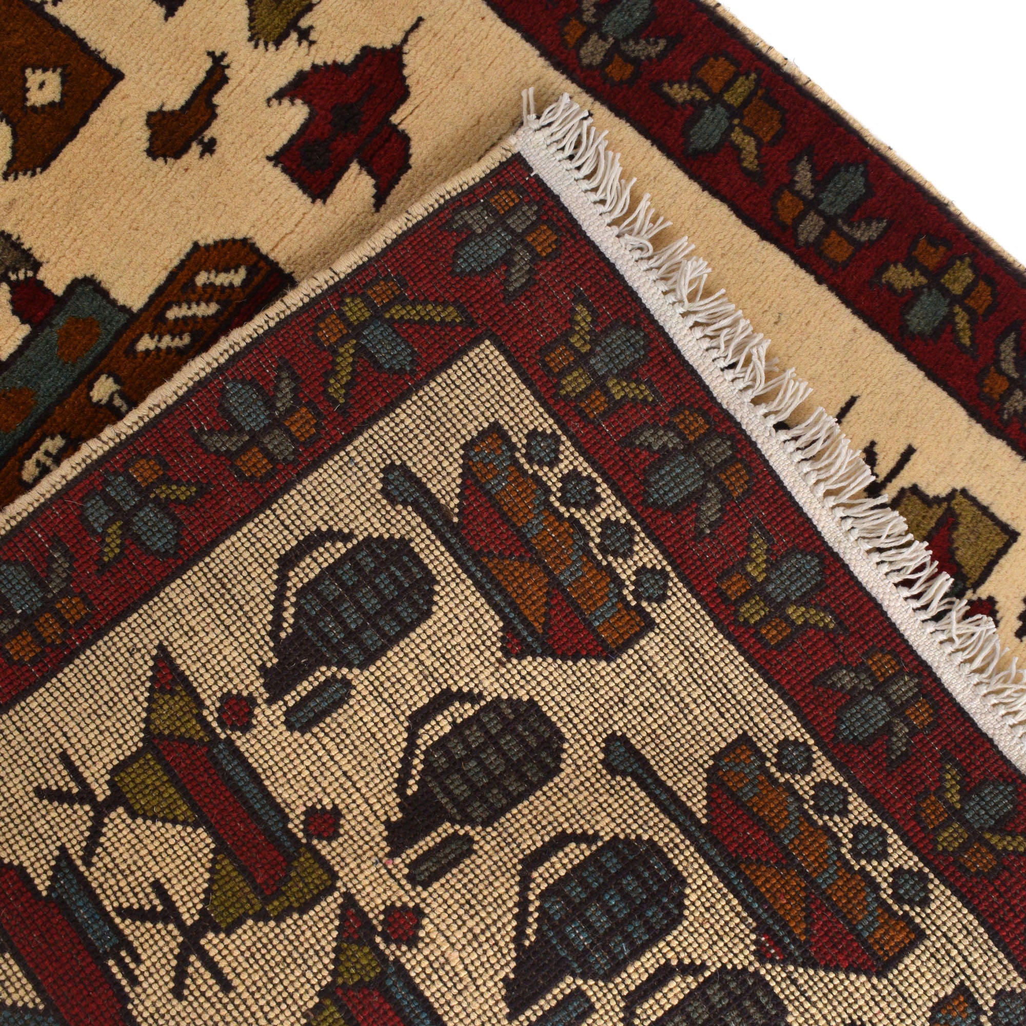 Historical Battle Weapons Scene Carpet 4x2.6 ft
