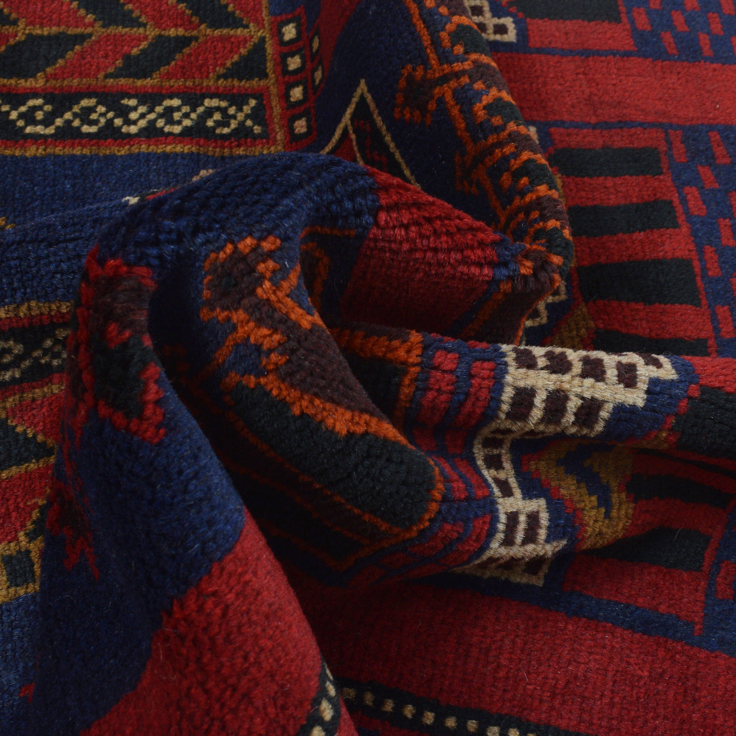 Afghan Handcrafted Wool Prayer Rug 4.5x3 ft