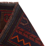 Tribal Afghan Prayer Mat Handmade 4.8x3.2 ft