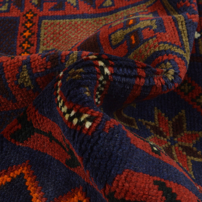 Tribal Afghan Prayer Mat Handmade 4.8x3.2 ft