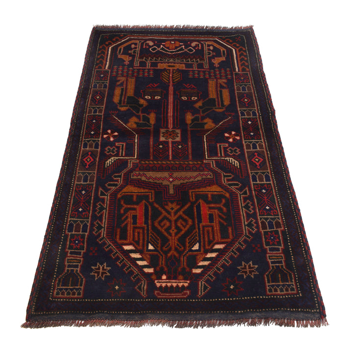 Afghan Prayer Rug Soft Weaving 5.1x3.1 ft