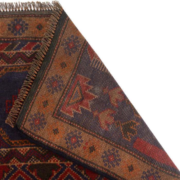 Afghan Wool Rug Prayer Piece 4.6x2.9 ft