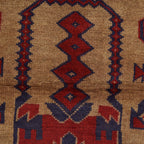Artisan Afghan Prayer Mat Handmade 4.3x2.8 ft