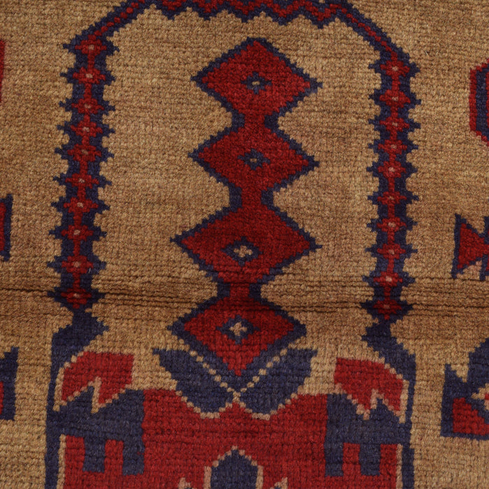 Artisan Afghan Prayer Mat Handmade 4.3x2.8 ft