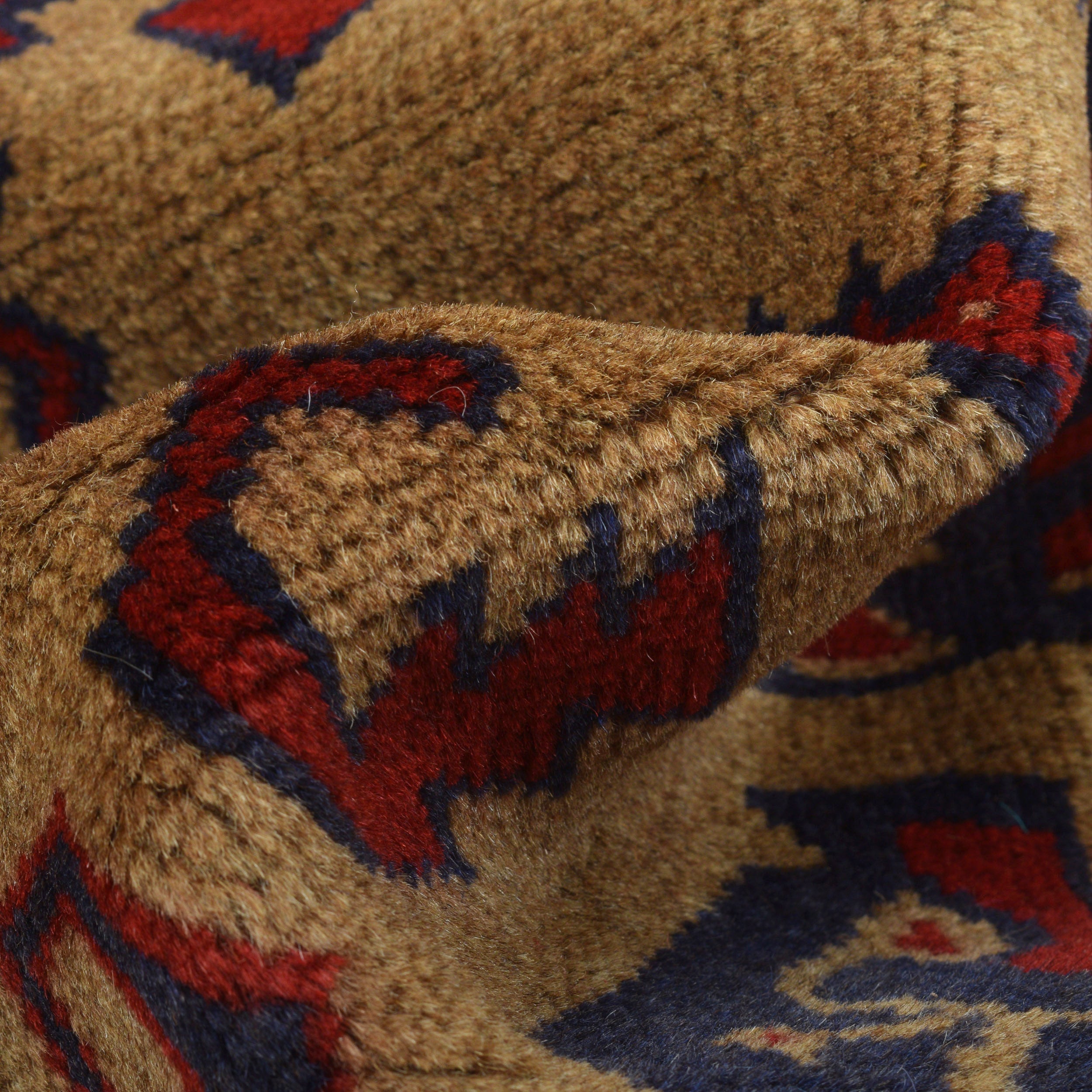 Artisan Afghan Prayer Mat Handmade 4.3x2.8 ft