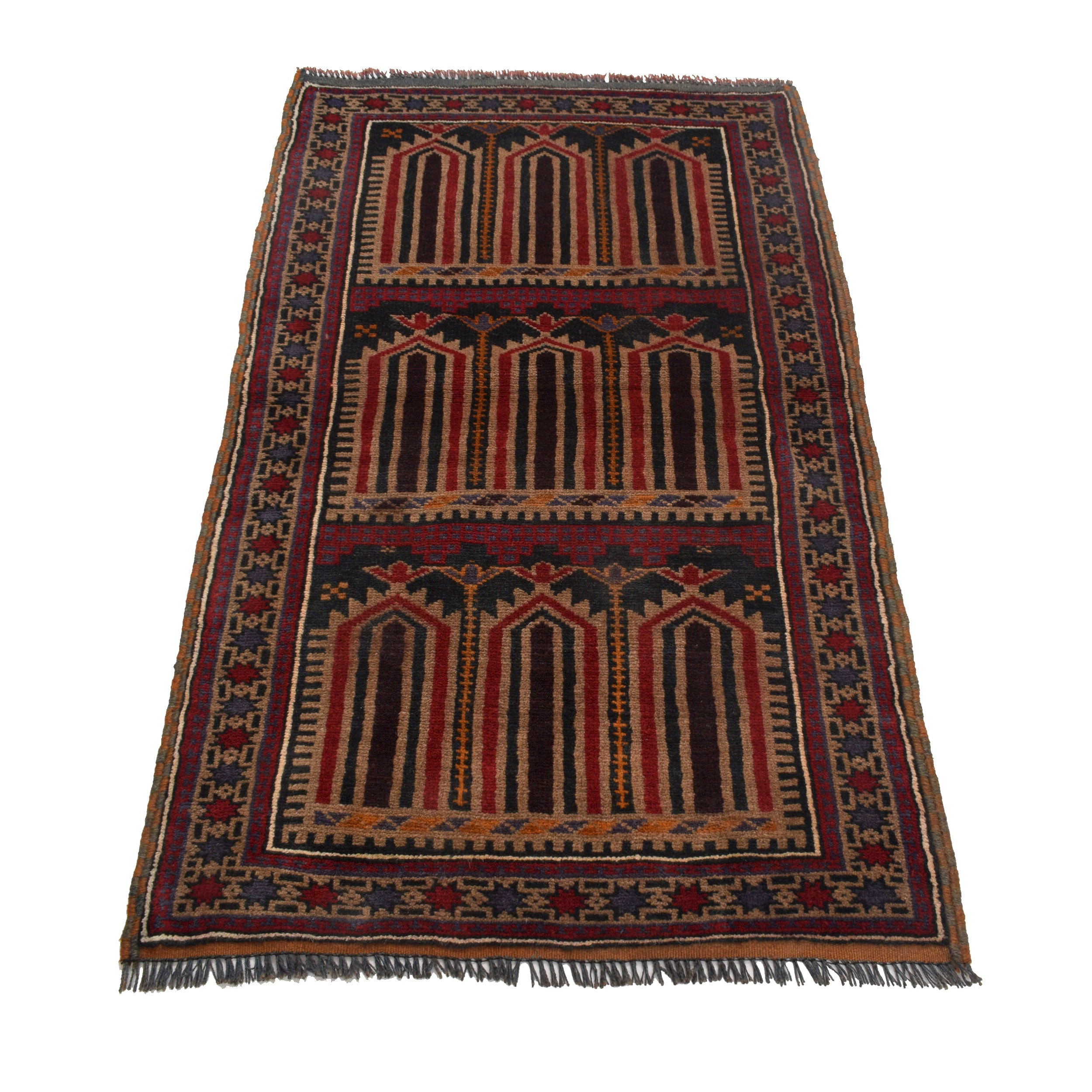 Prayer Rug Afghan Fine Craft 4.8x2.7 ft