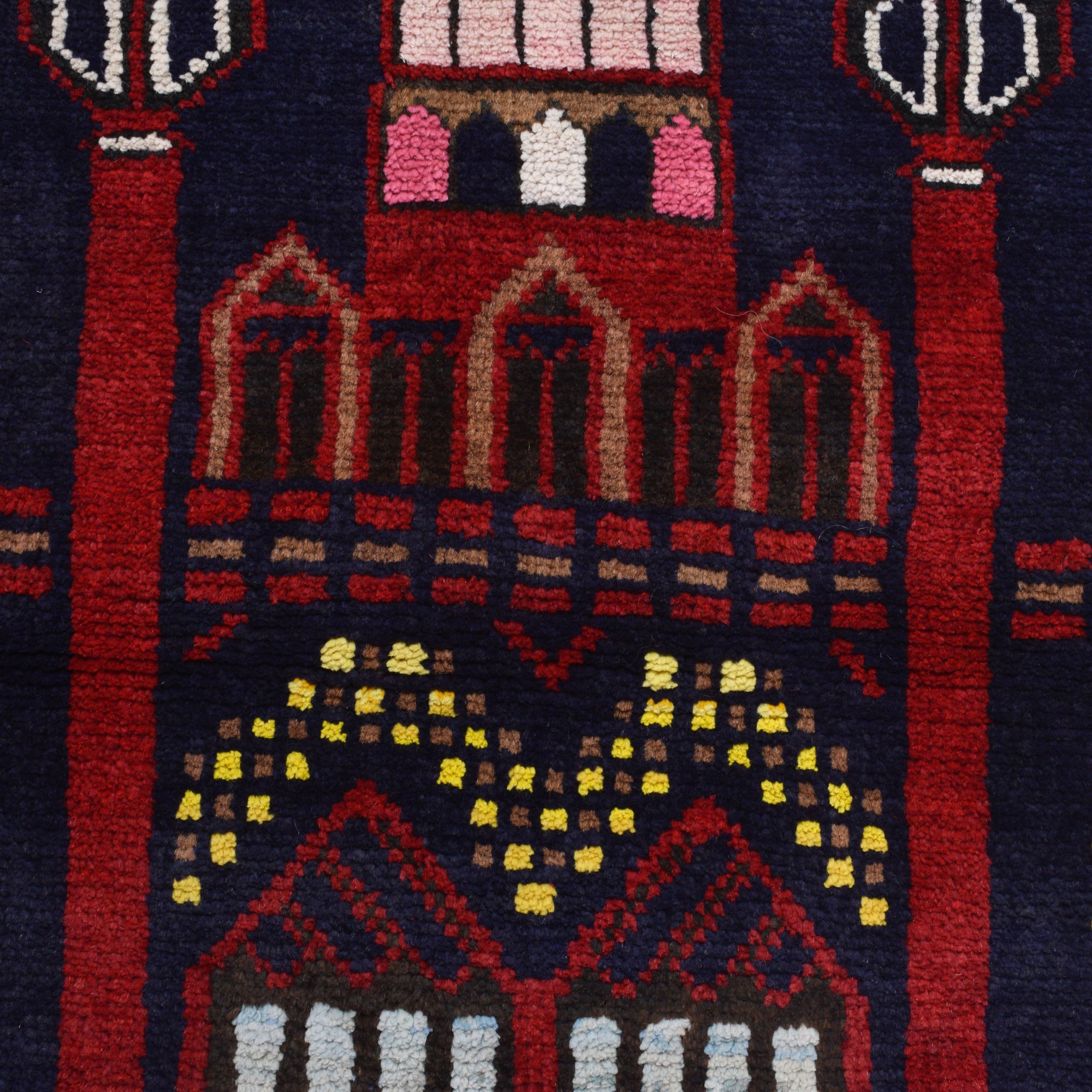 Soft Afghan Prayer Mat Weave 4.8x3 ft