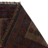 Afghan Handwoven Wool Prayer Rug 4.3x2.9 ft