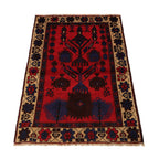 Prayer Rug Afghan Heritage Design 4.2x2.7 ft
