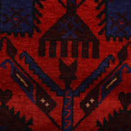 Prayer Rug Afghan Heritage Design 4.2x2.7 ft
