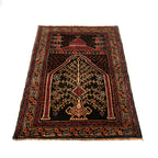 Prayer Mat Afghan Crafted Piece 4.2x2.9 ft