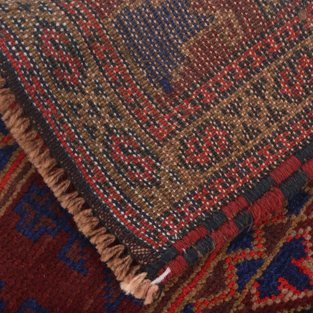 Tribal Afghan Wool Prayer Mat 4.7x3 ft