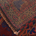 Tribal Afghan Wool Prayer Mat 4.7x3 ft