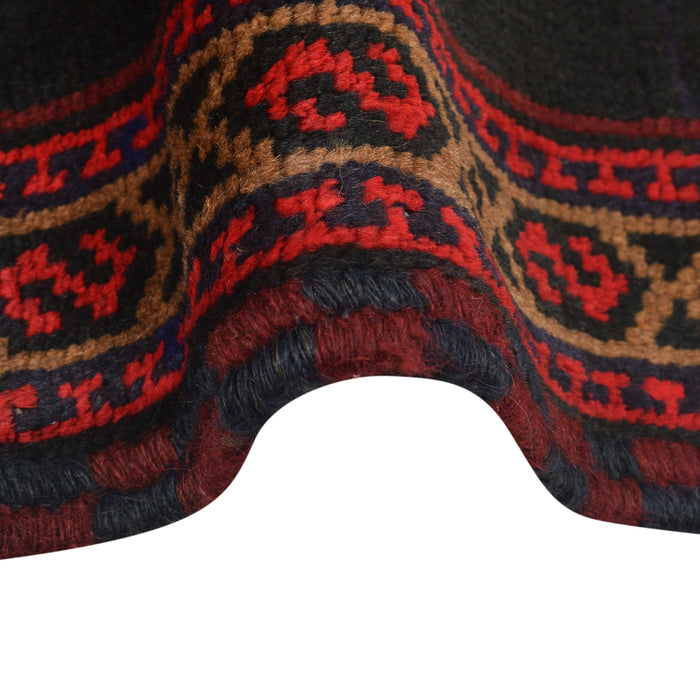 Tribal Afghan Wool Prayer Mat 4.7x3 ft