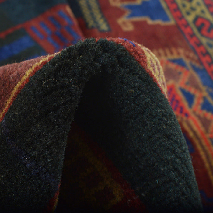 Tribal Afghan Wool Prayer Mat 4.7x3 ft